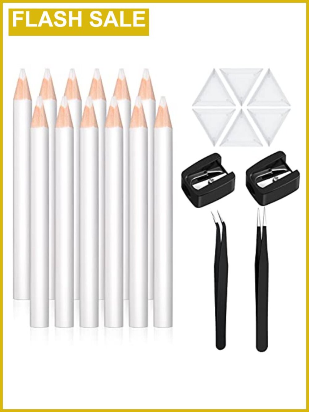 Rhinestone Wax Pencil Picker Set, 22 Pieces with Tweezers and Sharpener